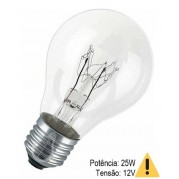 Lâmpada Bulbo Incandescente - 25W 12V