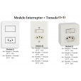 1 Interruptor + Tomada 2P+T